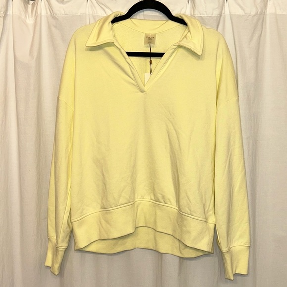 Calia everyday French terry lemon sorbet sweatshirt - Picture 1 of 7